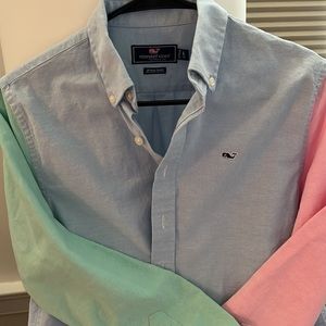 Vineyard Vines L (16) boys whale 3 color long sleeve shirt